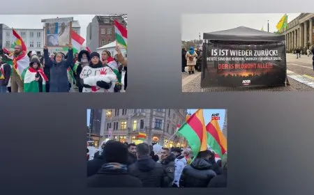 Li Almanya û Danîmarkayê diruşmên "Gelê Kurd yek e" hatin berzkirin