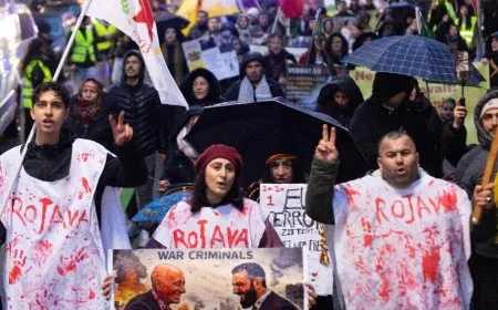 Li dehan welatên Ewropayê bi hezaran kes ji bo Rojava meşiyan