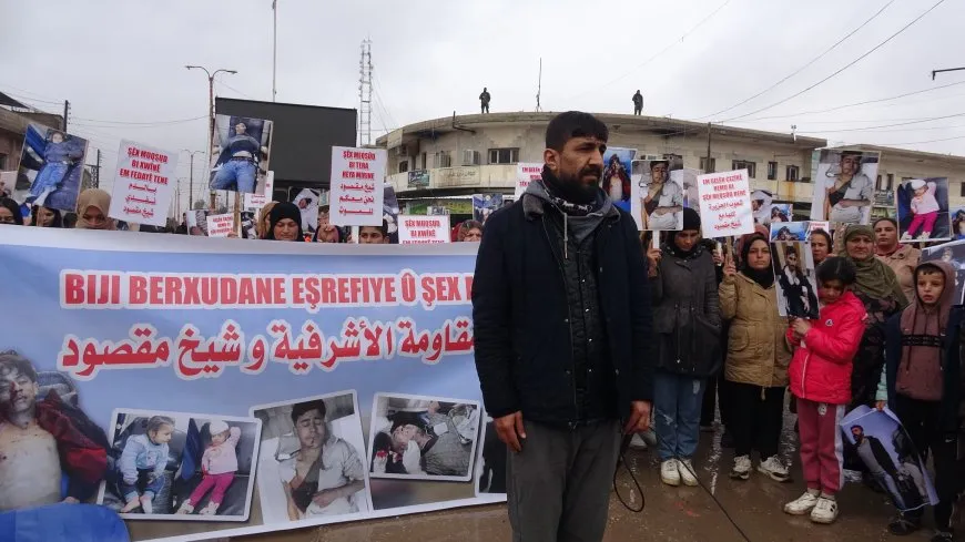 Şêniyên Çilaxayê bi meşekê berxwedana Şêxmeqsûd û Eşrefiyê silav kir