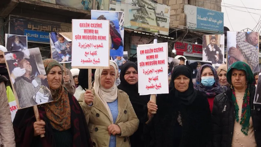 Şêniyên Çilaxayê bi meşekê berxwedana Şêxmeqsûd û Eşrefiyê silav kir