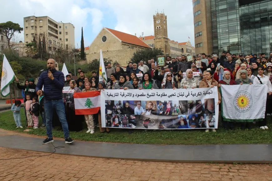 Êrişên li ser Şêxmeqûd li ber avahiya NY`ê li Lubnanê hate şermezarkirin