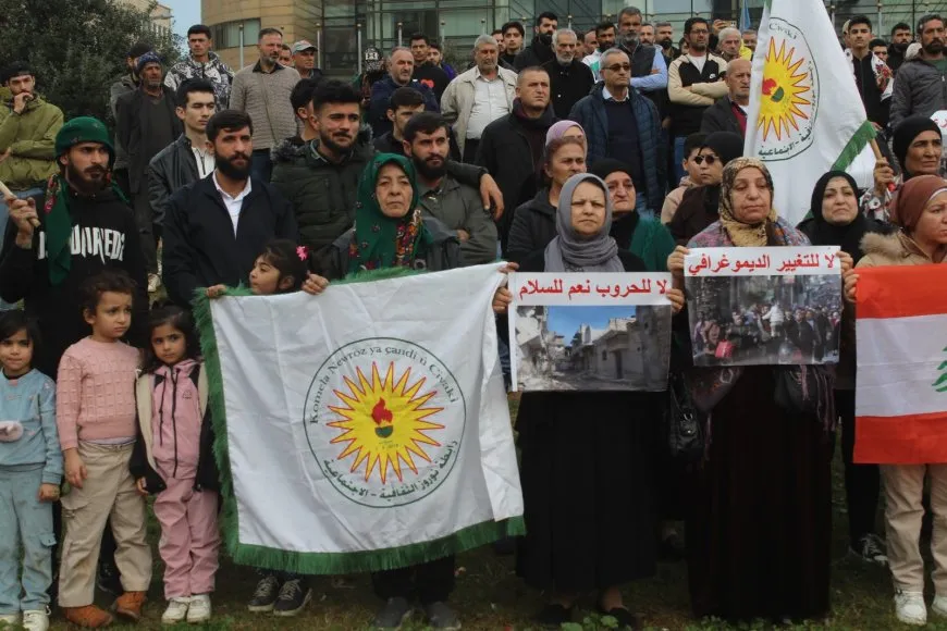 Êrişên li ser Şêxmeqûd li ber avahiya NY`ê li Lubnanê hate şermezarkirin