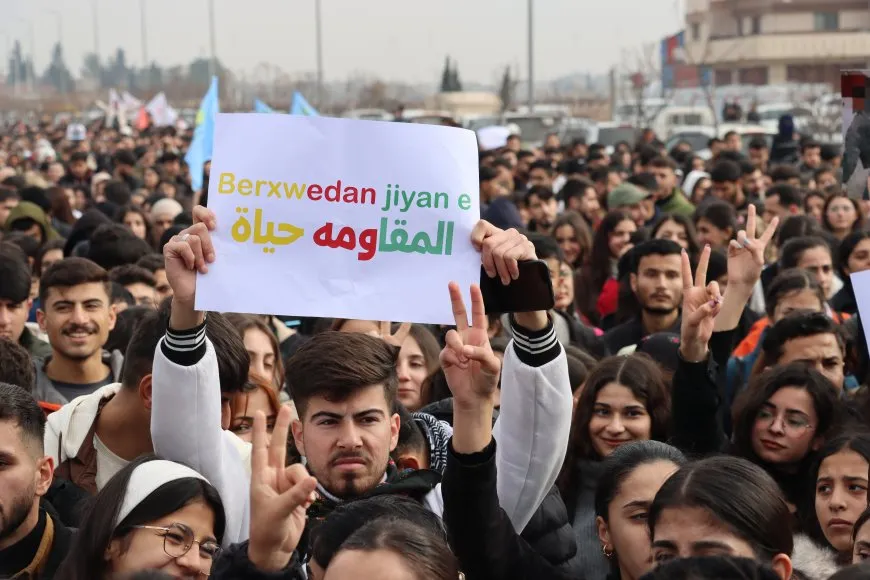 Li Qamişlo bi hezaran kesî karwan pêşwazî kir
