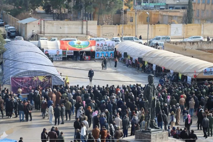 Merasîma sersaxiyê ji bo şehîdên berxwedana Şêxmeqsûdê