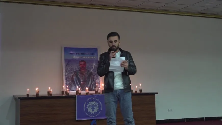 Li Zanîngeha Şerq a Reqayê mûm ji bo bibîranîna şehîdên Helebê hatin pêxistin
