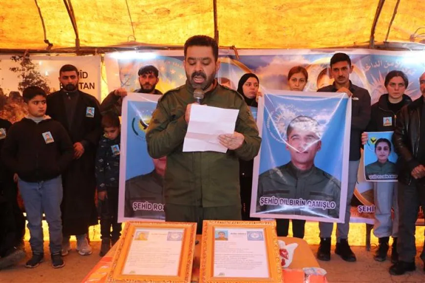 Ji bo 2 şehîdên berxwedana Şêxmeqsûd û Eşrefiyê merasîma xiyabî