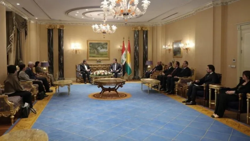 Şandeya Rojava bi Nêçîrvan Barzanî re rûnişt