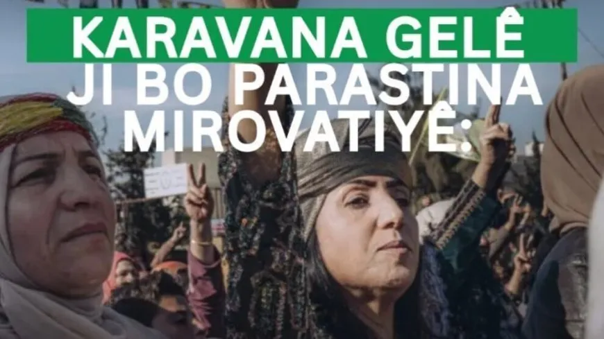 Karavana gelan berê  xwe da Rojava