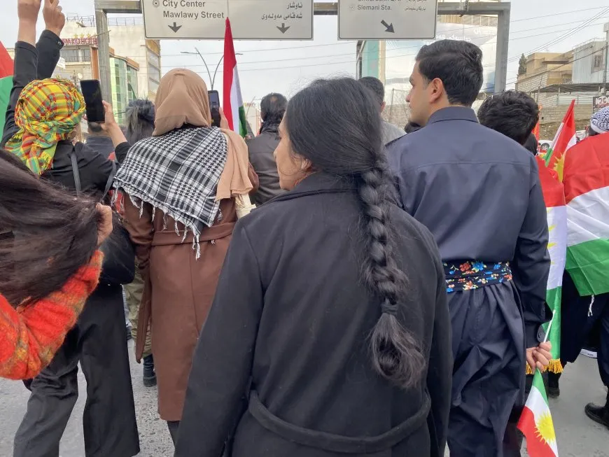 Li Silêmaniyê bi hezaran qîr kir: Bijî Berxwedana Rojava