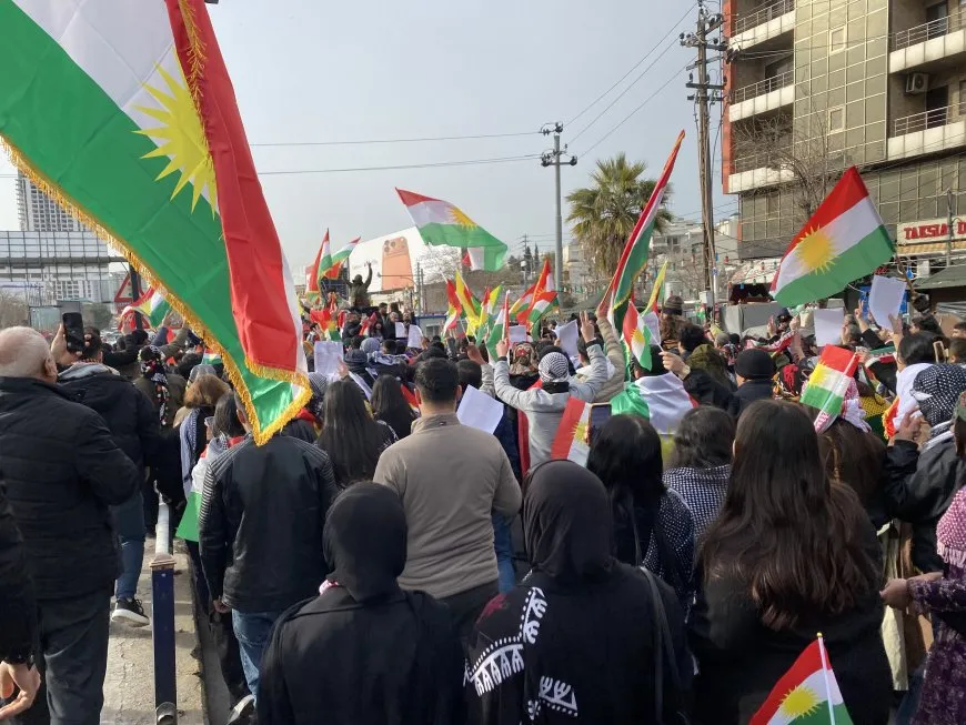 Li Silêmaniyê bi hezaran qîr kir: Bijî Berxwedana Rojava