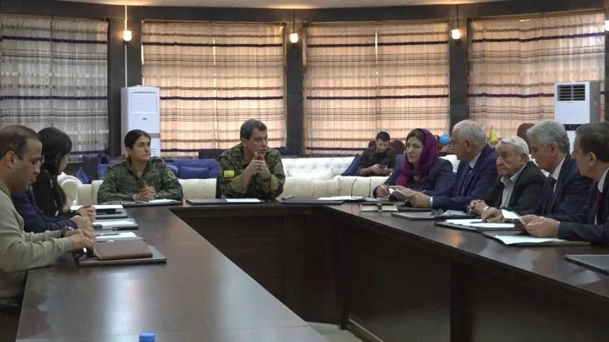 Mazlûm Ebdî bi şandeya Serokatiya ENKS’ê re civiya