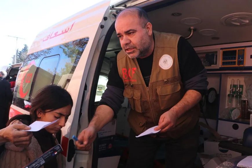 Li Dirbêsiyê alîkarî ji koçberan re hat pêşkêşkirin