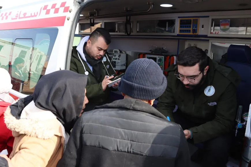 Rêxistinên Kurdistanî û Ewropî alîkariyên mirovî li koçberan belav dikin