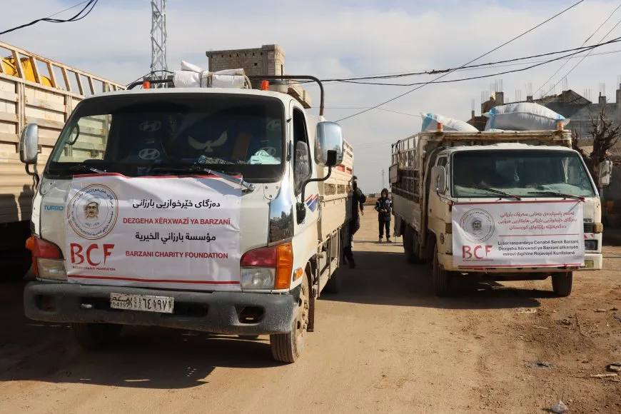 Rêxistinên Kurdistanî û Ewropî alîkariyên mirovî li koçberan belav dikin