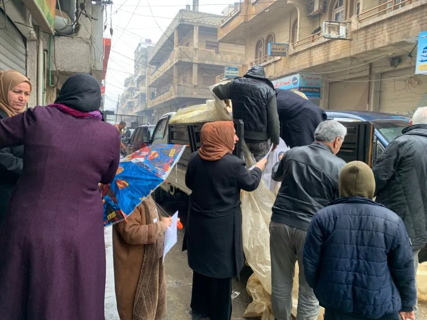 Alîkarî li koçberên li Hesekê hate belavkirin