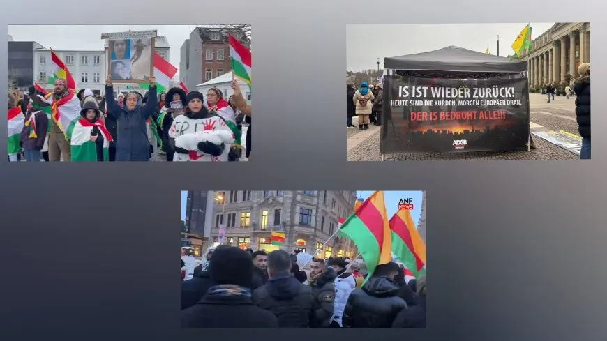 Li Almanya û Danîmarkayê diruşmên "Gelê Kurd yek e" hatin berzkirin