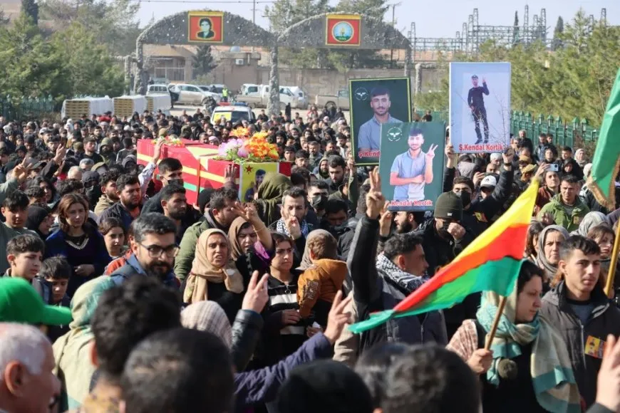 Li Kobanê ji bo 4 şehîdan merasîm