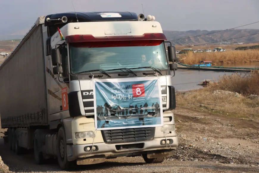 Karwanek din a alîkariyan ji Başûr derbasî Rojava bû