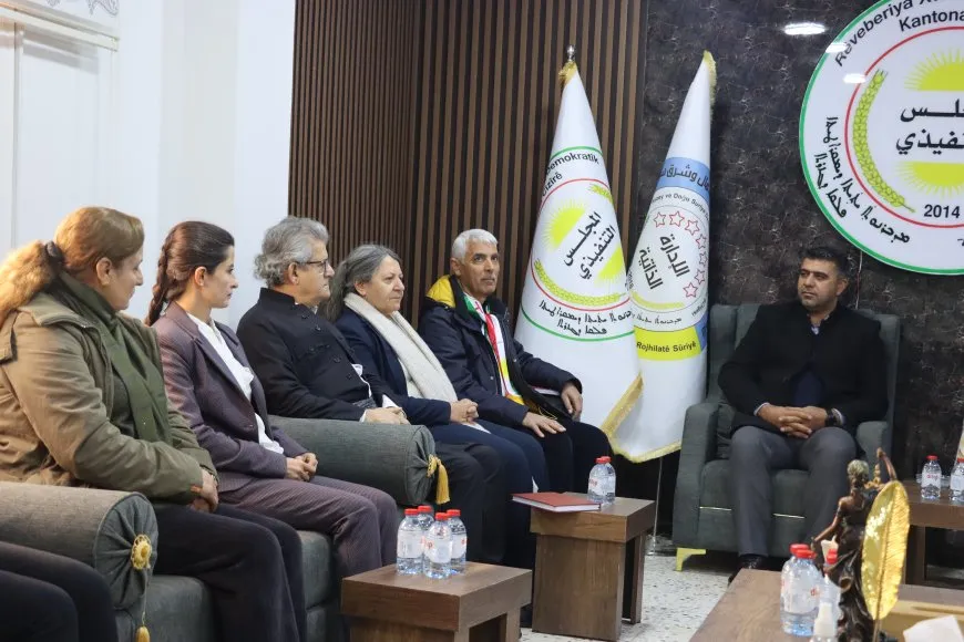 Şandeya KNKˊê serdana Meclisa Rêveber a Cizîrê kir