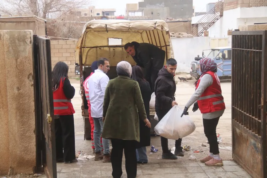 Li Amûdê belavkirina alîkariyê li koçberan didome