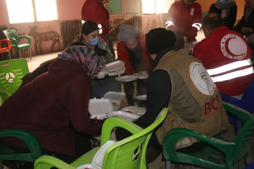 Li Amûdê belavkirina alîkariyê li koçberan didome