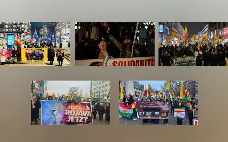 Li 5 navendên Almanyayê çalakiyên piştevaniya Rojava