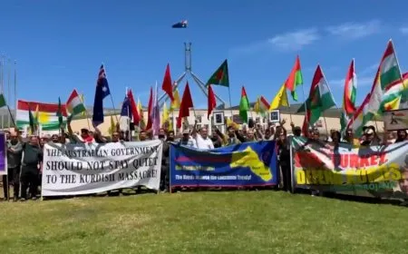Li Canberrayê êrişên li ser Rojava hatin şermezarkirin