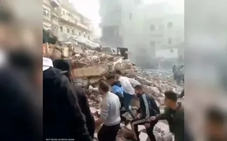 Li Lubnanê avahiyek 5 qatî hilweşî