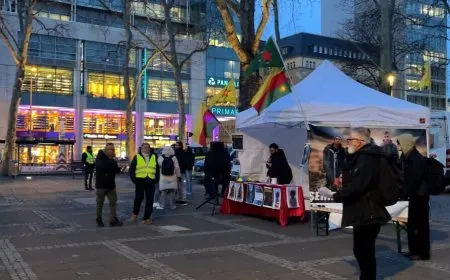 Li Almanyayê standa piştgiriyê ya bi Rojava re hat vekirin
