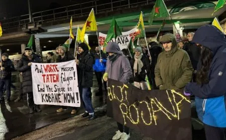Li Bernê çalakiya ‘Ji Rêber Apo re Azadî, ji Rojava re Statu’