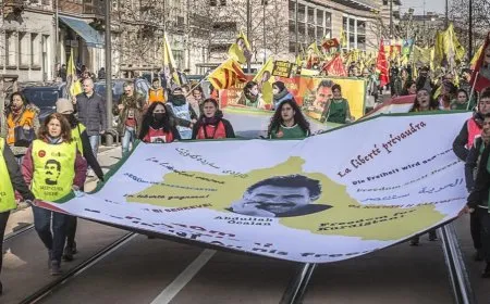 Ji Îspanya banga ‘Ji Abdullah Ocalan re azadî’