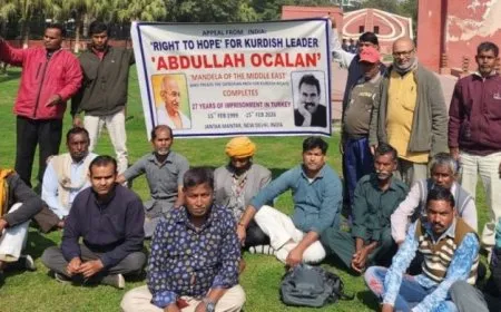 Li Hindistanê daxwaza azadiya Rêber Abdullah Ocalan 