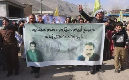 Gelê Binarê Qendîlê komplo protesto kir: Kilîda çarseriyê Rêber Apo ye