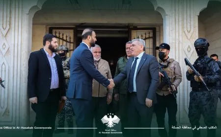 Parêzgarê Hesekê şandeyek Şamê pêşwazî kir