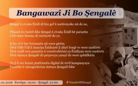 Li ser medyayên dîjîtal Haştagˊa "ji bo Şengalê" dest pê dike