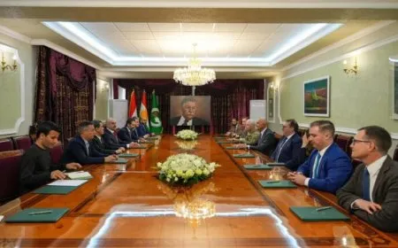 Li Başûr Bafil Talebanî bi Mazlûm Ebdî û Tom Barrack re hevdîtin kir