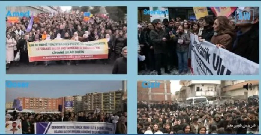 Xelkên Bakur ji bo Roja Piştevaniya Rojava li qadanin