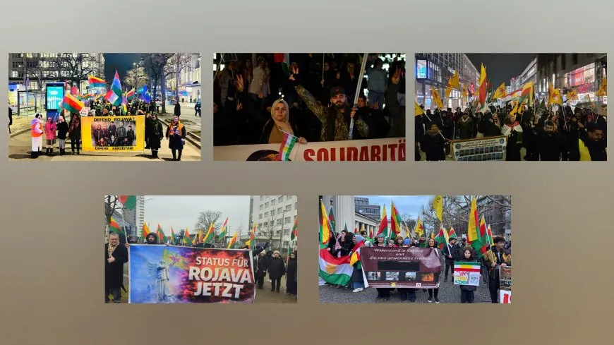 Li 5 navendên Almanyayê çalakiyên piştevaniya Rojava