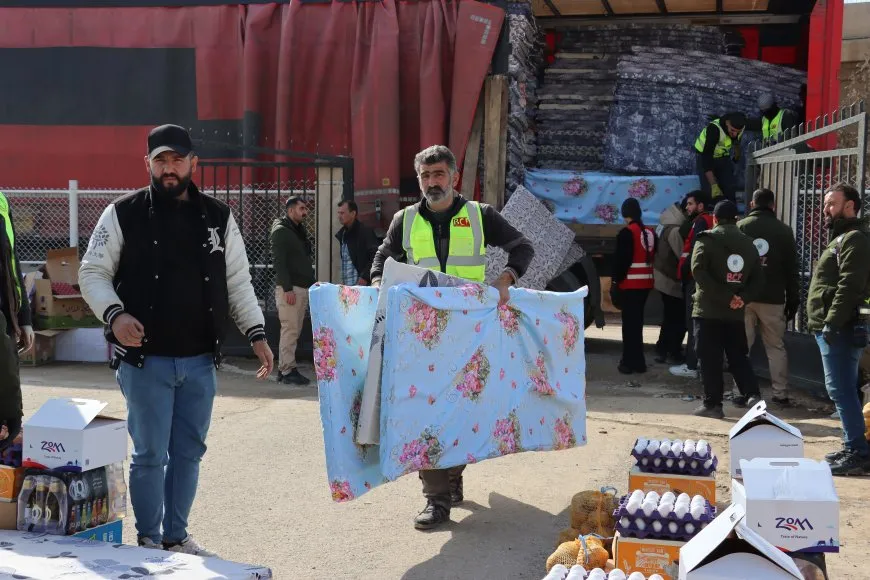 Li herêmên Cizîrê belavkirina alîkariyan li koçberan didome