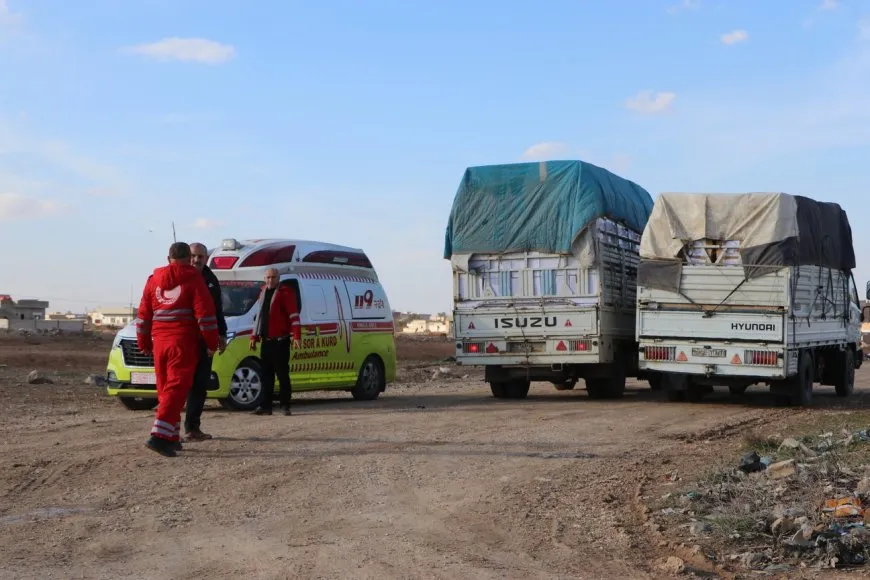 3 kamyonên alîkariyan gihîştin Hesekê
