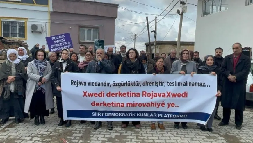 Gelê bajarê Sêrtê yê Bakur ji bo Rojava meşiya