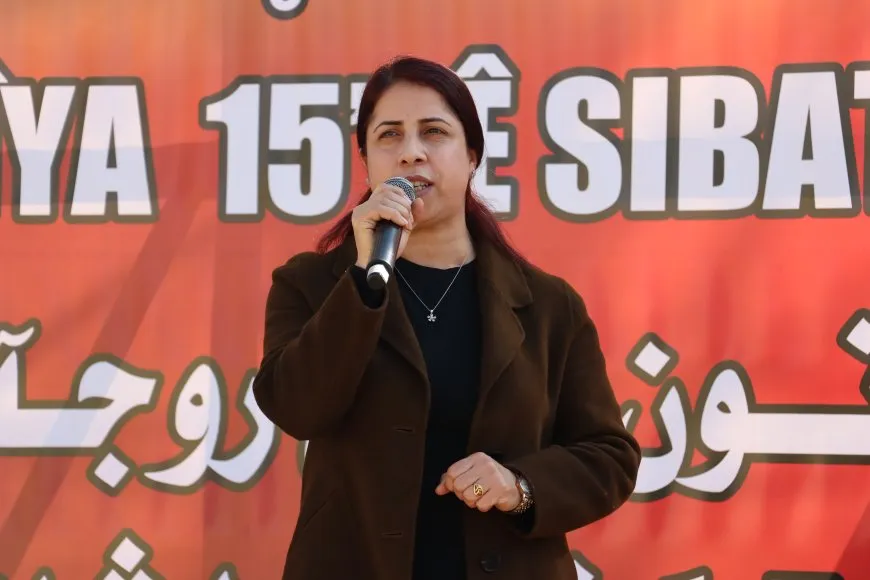 Bi deh hezaran gelê Qamişloyê berxwedana Îmralî silav kir