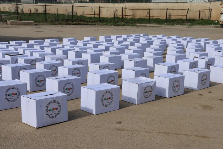 Alîkarî li hezar û 100 malbatên koçber tên belavkirin