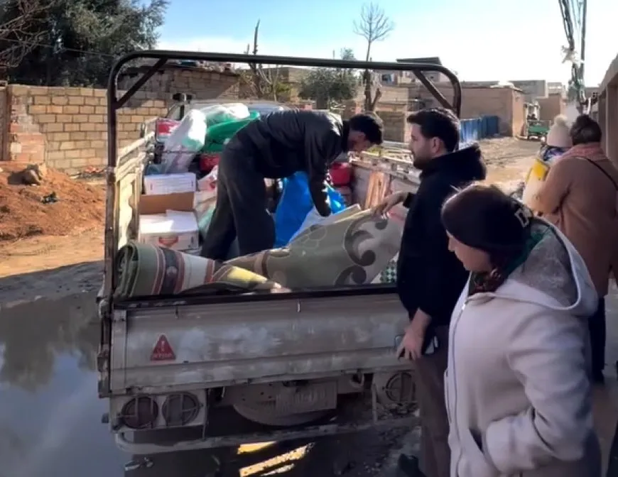 Ciwan şev û roj ji bo koçberan dibin destek