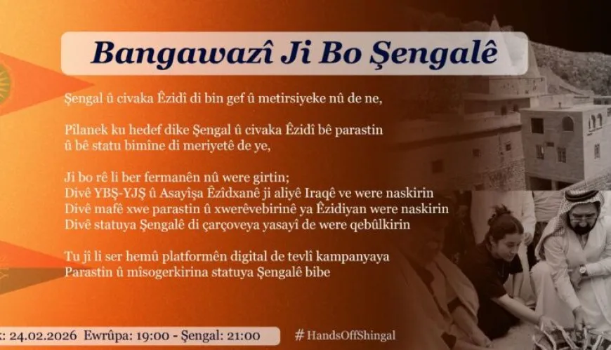 Li ser medyayên dîjîtal Haştagˊa "ji bo Şengalê" dest pê dike
