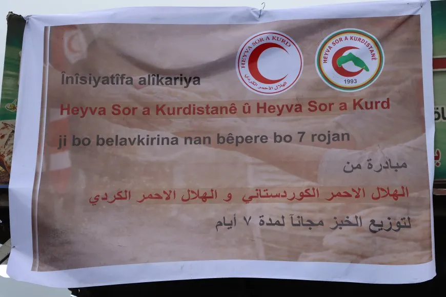Heyva Sor a Kurd û Heyva Sor a Kurdistanê ji 6 firinan nan didin xelkê