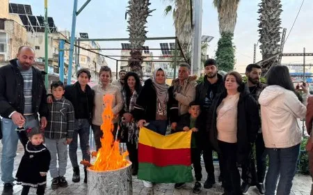 Li Qada Keramê ya Siwêdayê agirê Newrozê hat vêxistin