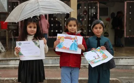 Li Kobanê xwendekaran karnameyên xwe wergirtin