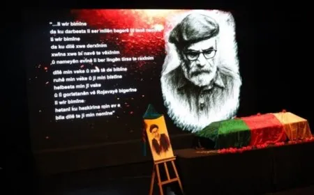 Cenazeyê Ehmed Huseynî ber bi Rojava ve hate birêkirin