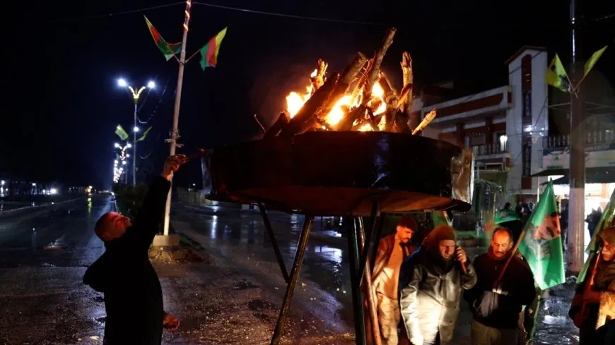 Yekem agirê Newrozê li bajarên cizîrê hate pêxistin